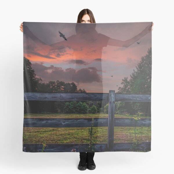 Sunset and a Murder, photo compilation of Vails Mills Scarf