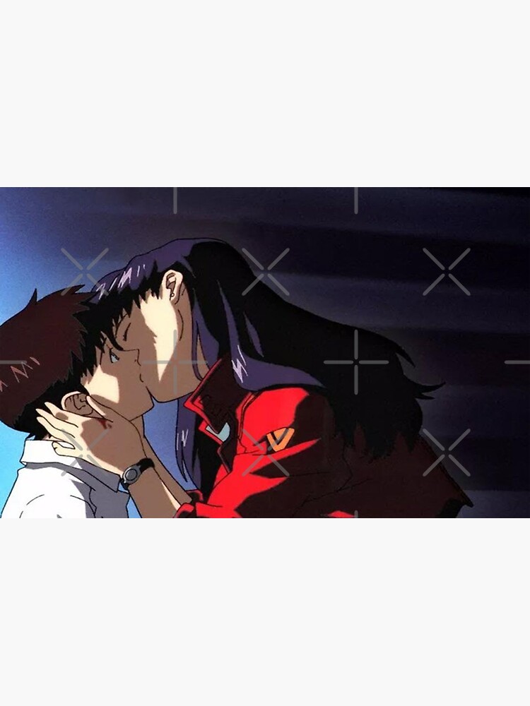 Thumbnail 3 of 3, Sticker, Misato kiss Shinji designed and sold by Noisa.