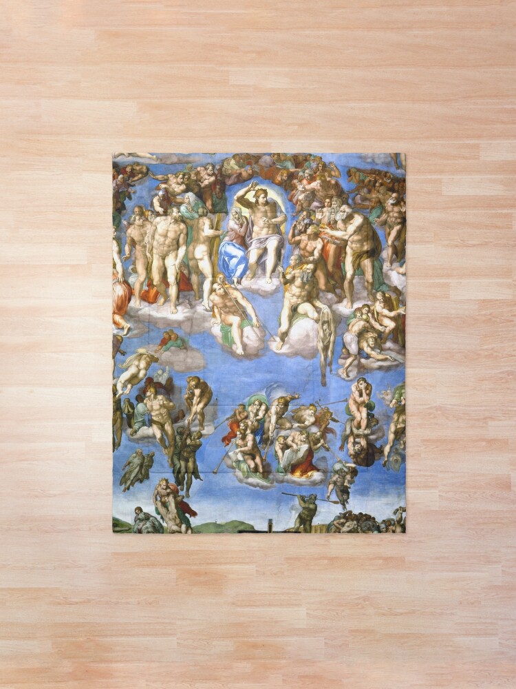 The Last Judgment By Michelangelo Sistine Chapel Vatican City 1541 Hd Comforter By Iresist Redbubble