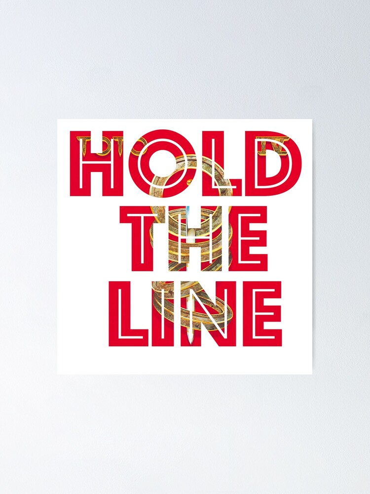 Toto Hold The Line Poster By Clensei Redbubble