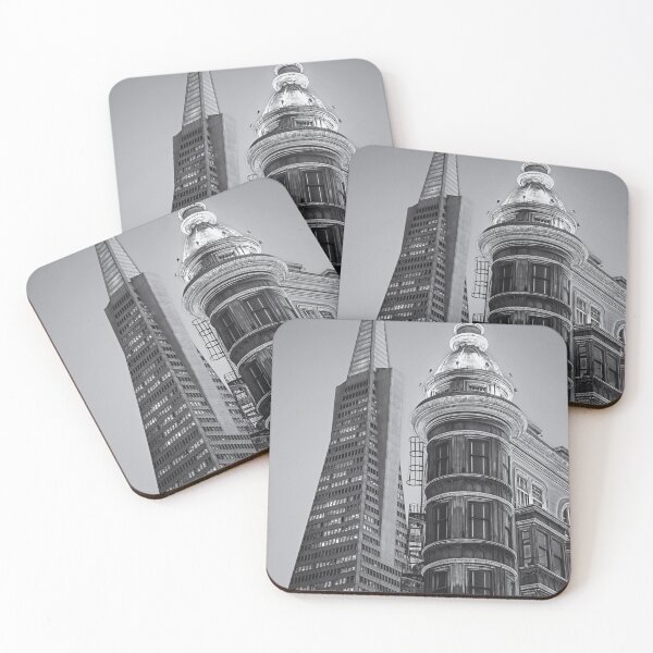 Item preview, Columbus and Transamerica Towers B+W designed and sold by Gerard Fornarotto.