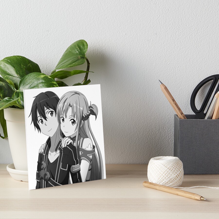 Kirito & Asuna (Grayscale)