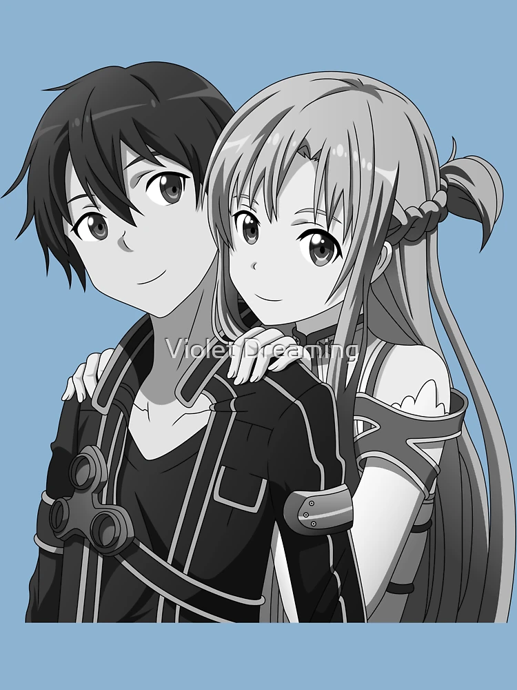 Asuna black and online white