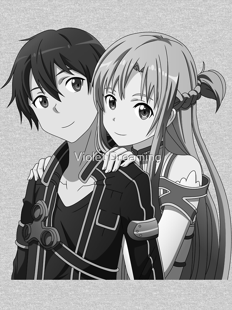 Sword Art Online Anime Hoodie Kirito and Asuna Unisex Pullovers