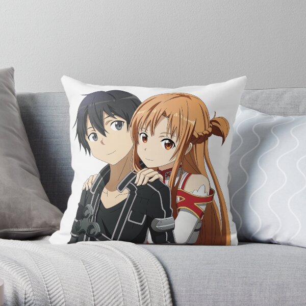 Kirito & Asuna Throw Pillow
