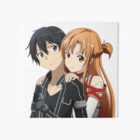 Kirito & Asuna Art Board Print