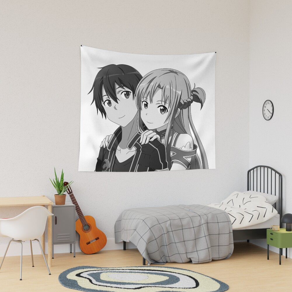 Kirito & Asuna (Grayscale)