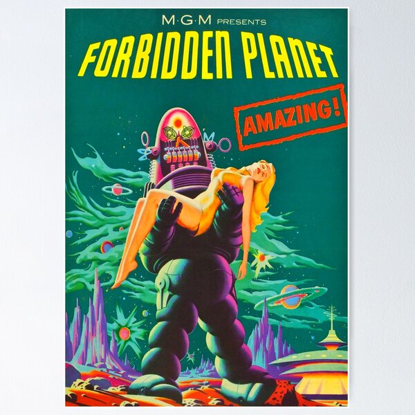 Forbidden Planet 1956 American Science Fiction Cult Film Movie Poster