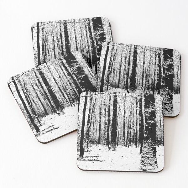 Item preview, Black and white trees in the snow designed and sold by JeanKellyPhoto.