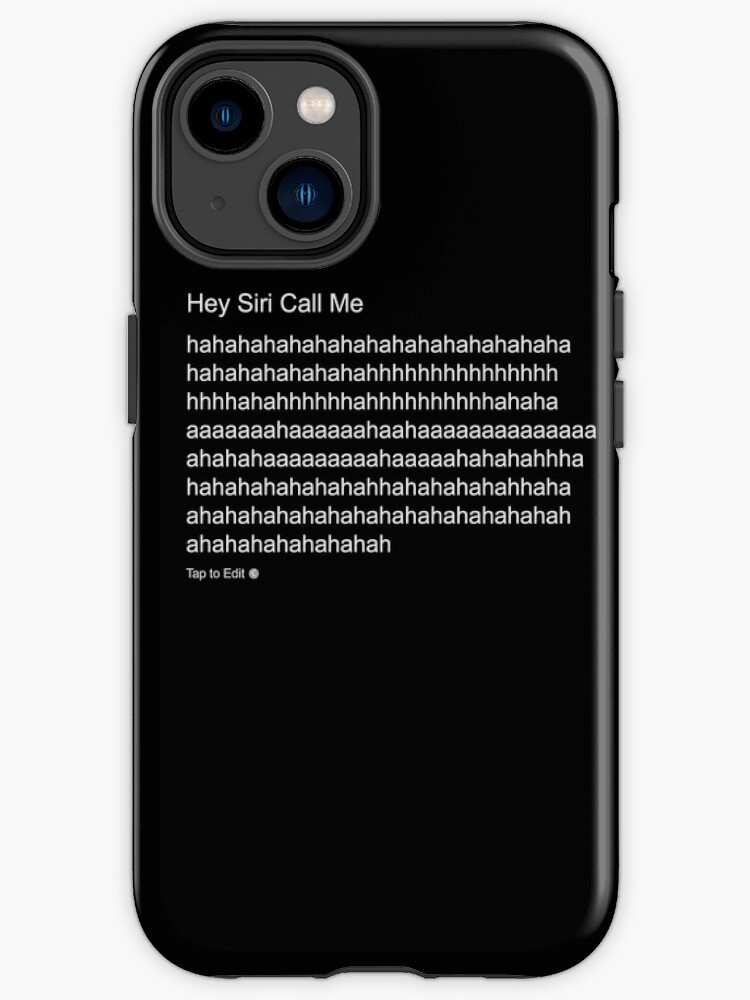 Funda de iPhone «Hola Siri Llámame Jajaja» de dwwise83 | Redbubble