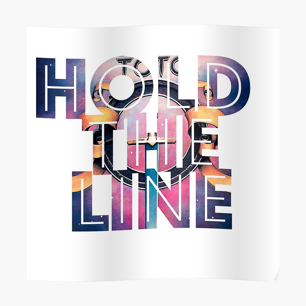 Toto Hold The Line Sticker By Clensei Redbubble
