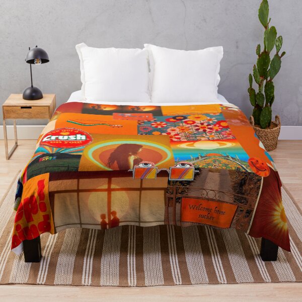 60s Collage Throw Blanket