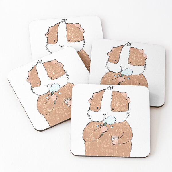 Item preview, Guinea pig brushing teeth  designed and sold by mondesign26.
