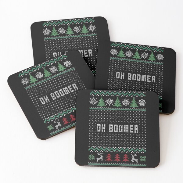 Item preview, OK BOOMER Ugly Christmas Sweater designed and sold by samer11.