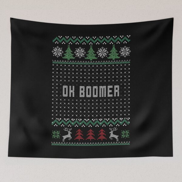 Item preview, OK BOOMER Ugly Christmas Sweater designed and sold by samer11.