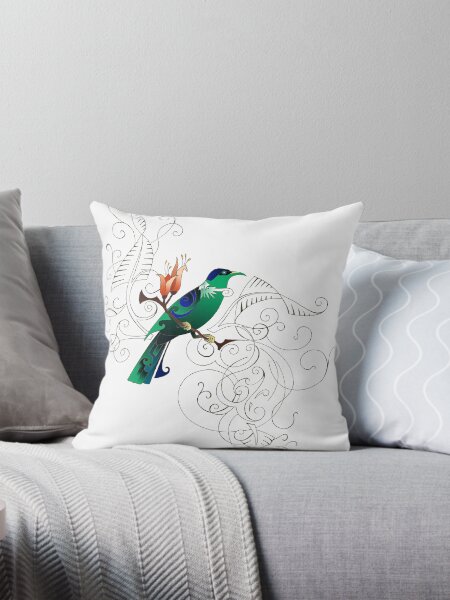 Vista previa del artículo con la obra «NZ Tui», diseñado y vendido por Linda Bassett.