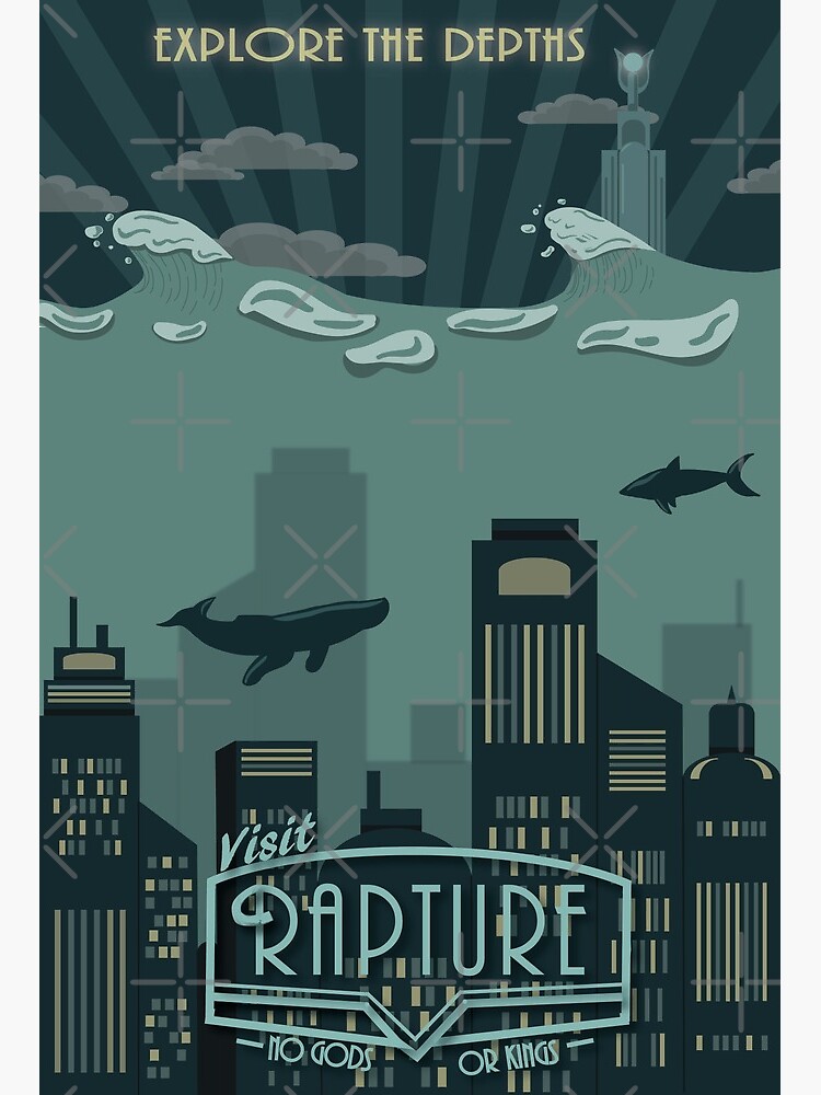 Bioshock Rapture Poster Art Board Print By Nimikii Redbubble