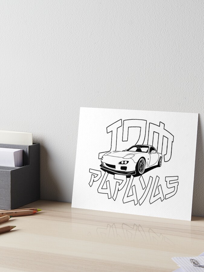 Jdm Brand Art Board Print By Igoogley Redbubble - jdm or die roblox