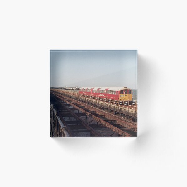 Island line train on Ryde Pier Acrylic Block