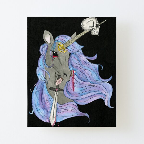 Evil Unicorn Wall Art Redbubble - unicorn girl roblox pictures of characters