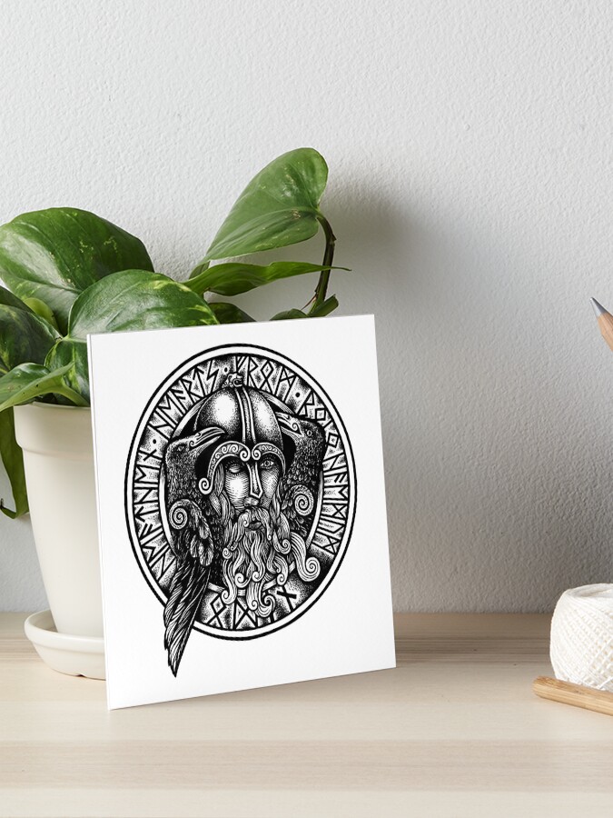 Scandinavian God - Odin Art Board Print for Sale by MyFavorTee