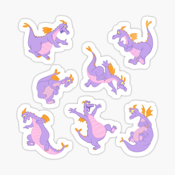 EPCOT Figment Sticker Dreamfinder Dragon Disney Flower and Garden