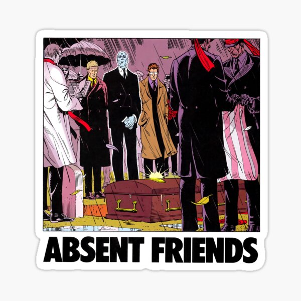 Amis absents Sticker