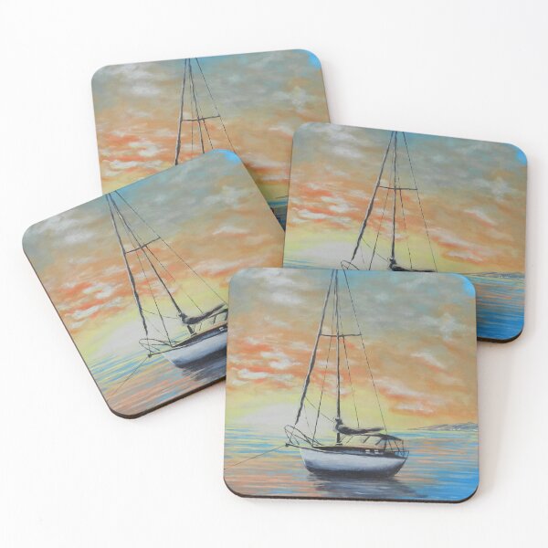 Item preview, Sailboat in Harbor designed and sold by OBirdDesigns.