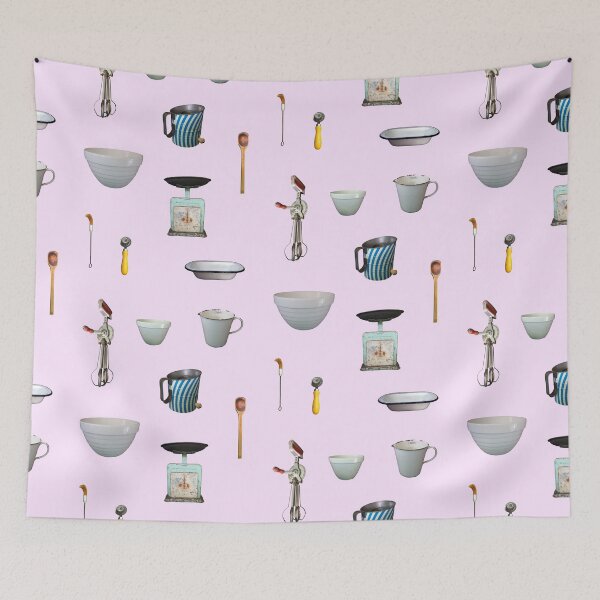 Item preview, Love to Bake! - light lilac background designed and sold by MHen.