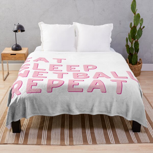 Item preview, Eat Sleep Netball Repeat designed and sold by teesaurus.