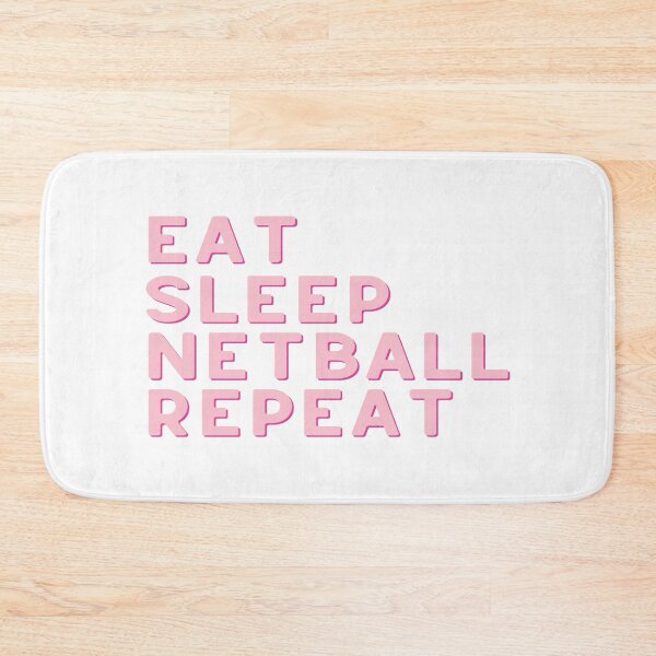 Item preview, Eat Sleep Netball Repeat designed and sold by teesaurus.
