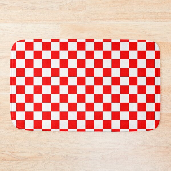 Item preview, Ultimate Red And White Checkerboard Pattern designed and sold by rewstudio.