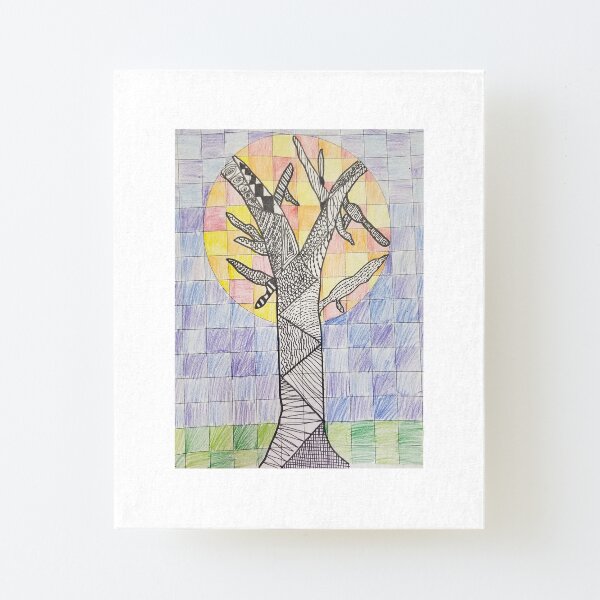 The Mystical Tree of Art and Life Canvas Mounted Print