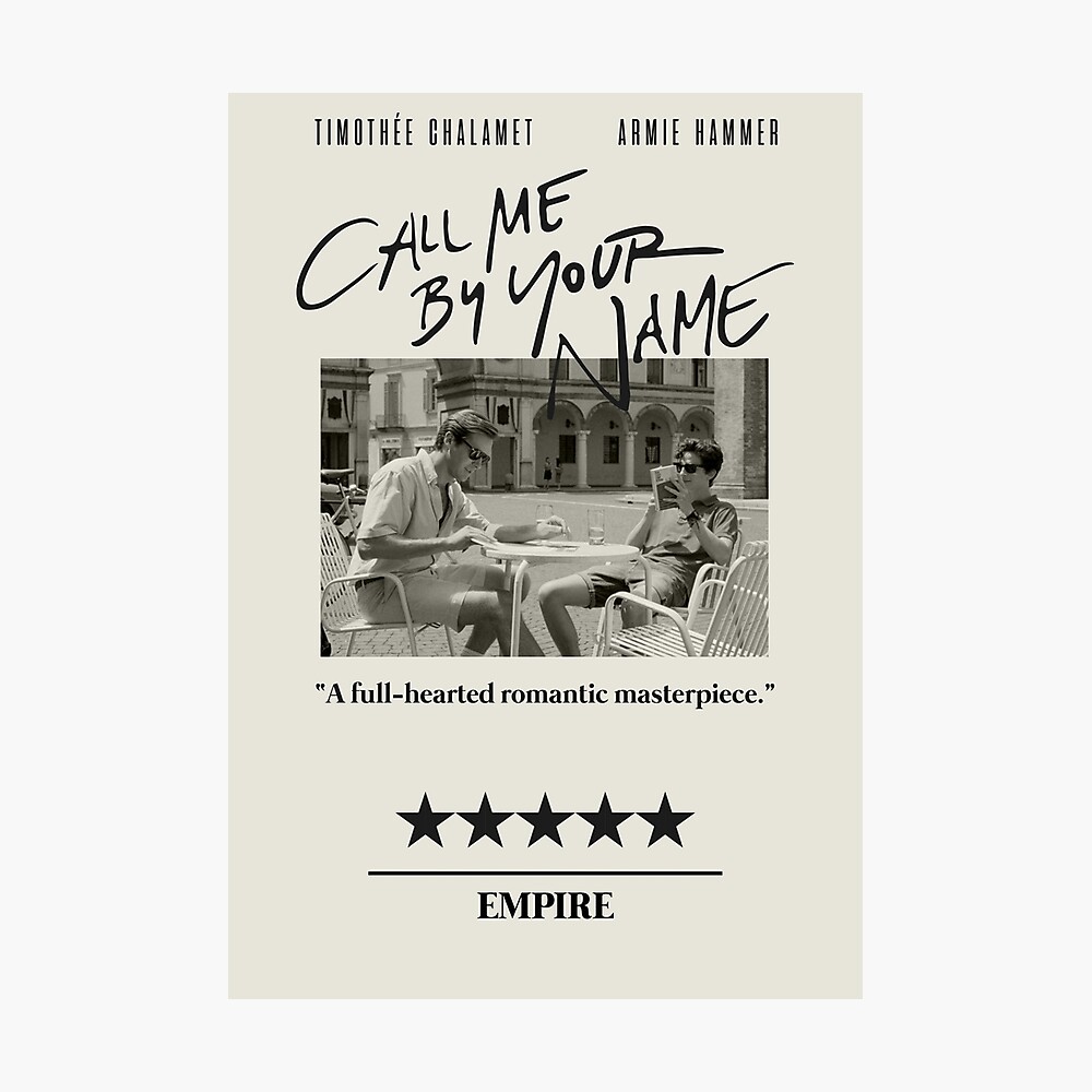 Call Me By Your Name Poster By Rottenben Redbubble