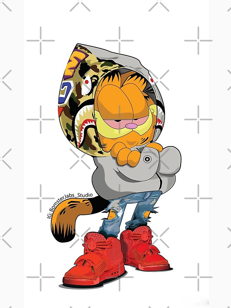 Garfield Anime Kid Pullover Hoodie Garfield Hooded Sweatshirt