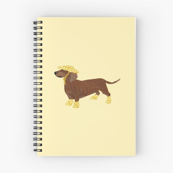 Item preview, Dachshund with Rain Gear designed and sold by ShelbyGrace-Art.