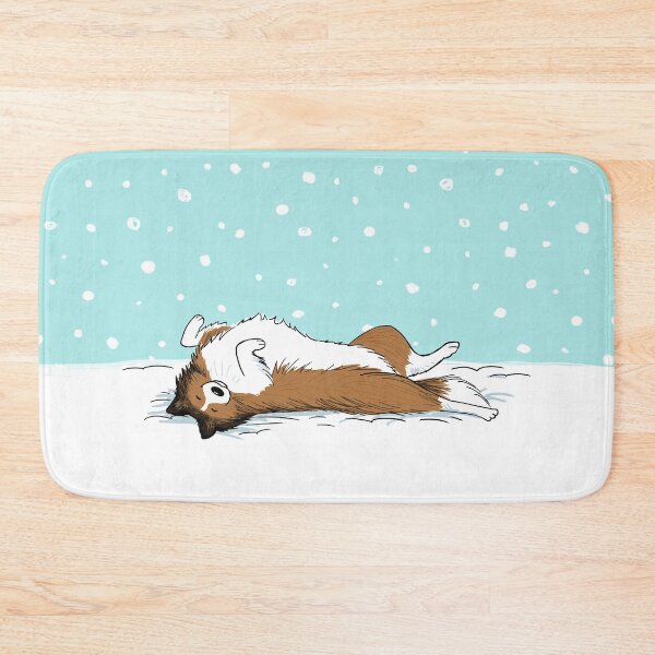 Item preview, Sheltie Winter Holiday | Shetland Sheepdog Enjoys the Snow designed and sold by Jenn Inashvili.