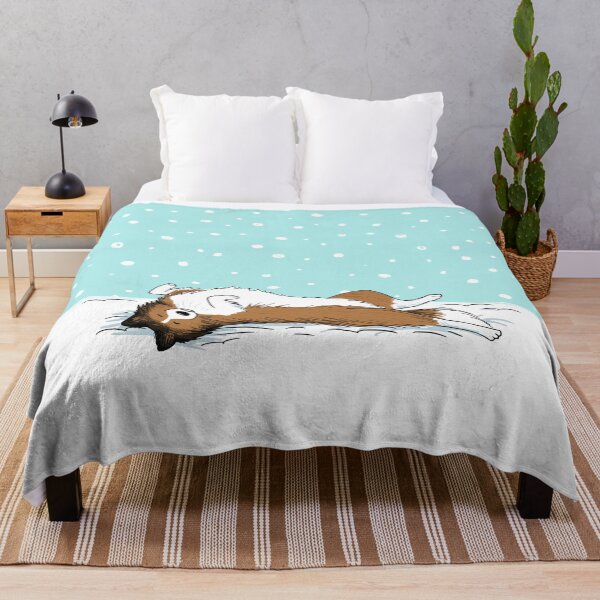 Item preview, Sheltie Winter Holiday | Shetland Sheepdog Enjoys the Snow designed and sold by Jenn Inashvili.