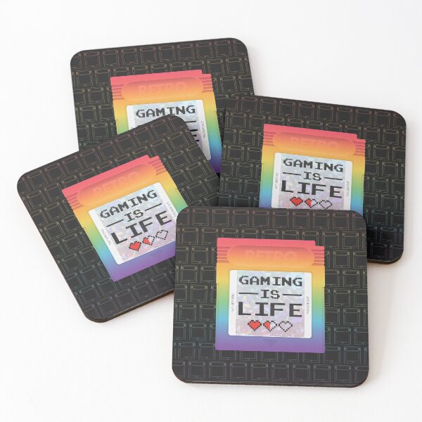 Item preview, Gaming Is Life - Rainbow - Black designed and sold by animinimal.