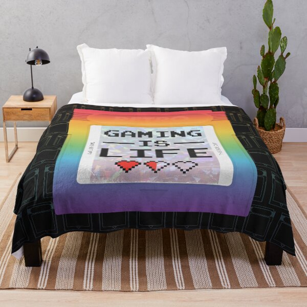 Item preview, Gaming Is Life - Rainbow - Black designed and sold by animinimal.
