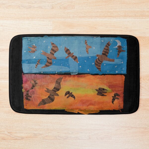 Item preview, Common Nighthawk inspired diptych  designed and sold by MfisherArt.