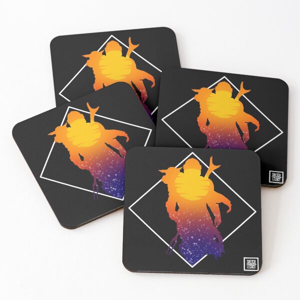 Item preview, Sunset Silhouette (Black Background) designed and sold by Sketchlegacy.