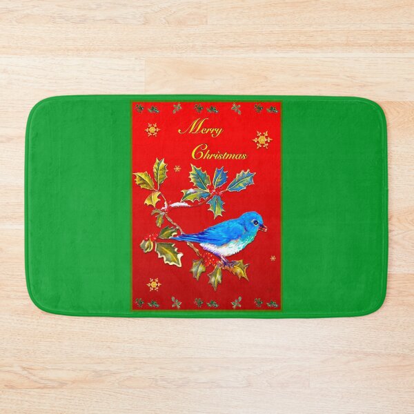 Item preview, MERRY CHRISTMAS BLUE BIRD designed and sold by Judy Mastrangelo.