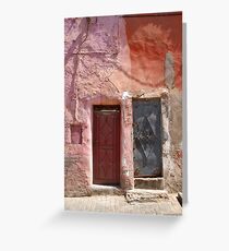 Two Doors - Marrakech, Morrocco Greeting Card
