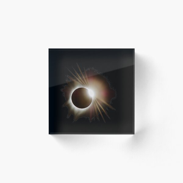 Diamond Ring Around the Sun Acrylic Block