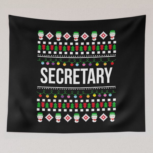 Item preview, Secretary Christmas funny gift ugly happy holidays christmas gift idea for Secretary xmas present Merry christmas designed and sold by LoveEveryWear.