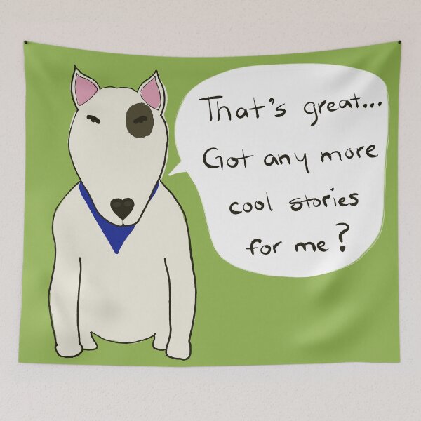 Item preview, Sarcastic Bull Terrier designed and sold by draftinglizard.