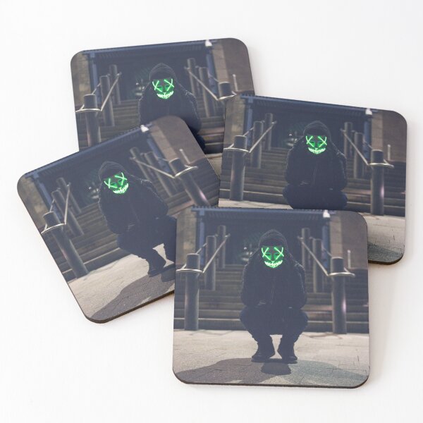 Item preview, man in mask at night in the city designed and sold by erikallen920.