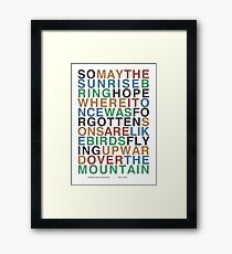 Upward Over the Mountain - Iron & Wine Framed Print