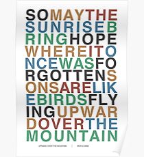 Upward Over the Mountain - Iron & Wine Poster